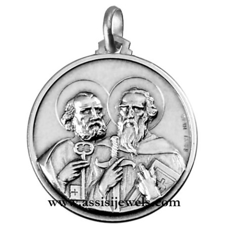 Medaglia di SS. Pietro e Paolo argento 925