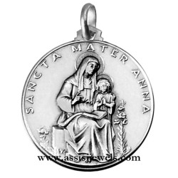 925 sterling silver Saint Anne medal