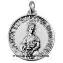 925 sterling silver Saint Elizabeth of Hungary medal
