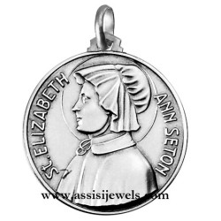 Medaglia di S. Elizabeth ann Seton argento 925