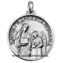 925 sterling silver Saint Francesca Romana medal