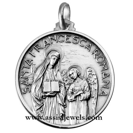 925 sterling silver Saint Francesca Romana medal
