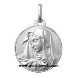 Medaglia Madonna dell'addolorata argento 925