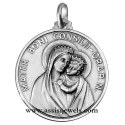 Medaglia Madonna del Buon Consiglio argento 925
