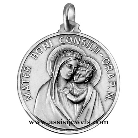 Medaglia Madonna del Buon Consiglio argento 925