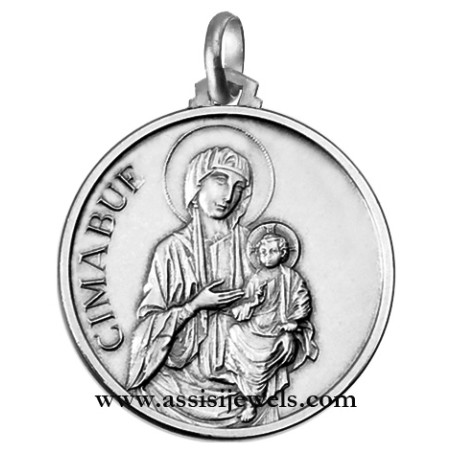 Medaglia Madonna del Cimabue argento 925