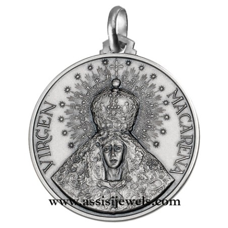 Medaglia Madonna di Macarena argento 925