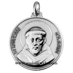 925 sterling silver Saint Francis of Cimabue medal