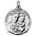 925 sterling silver Madonna Mater mea medal