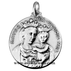 Medaglia Madonna Mater mea argento 925