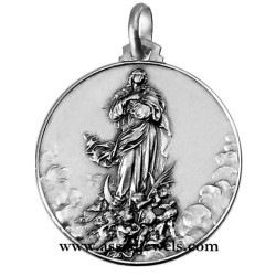 Medaglia Madonna del Murillo argento 925