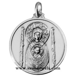 Medaglia Madonna Nicopeia argento 925