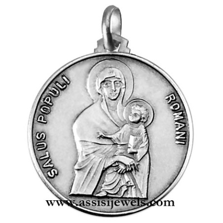Medaglia Madonna salus popoli argento 925