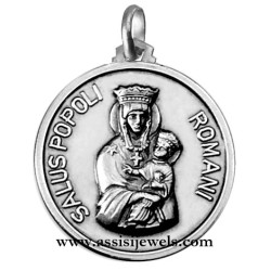 Medaglia Madonna salus popoli argento 925