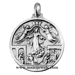 Medaglia vita di Maria argento 925