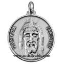 925 sterling silver face of Christ Holy shroud medal