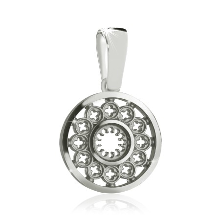 Sterling silver rosewindow Cathedral of Florence small pendant