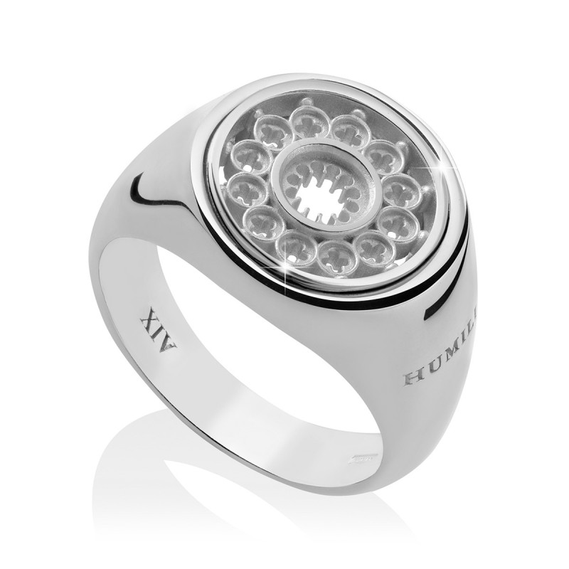 Anello Rosone Duomo Firenze in argento