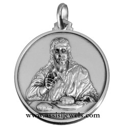 Medaglia Cristo di Emmaus argento 925
