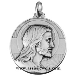 925 sterling silver Christ Redeemer medal