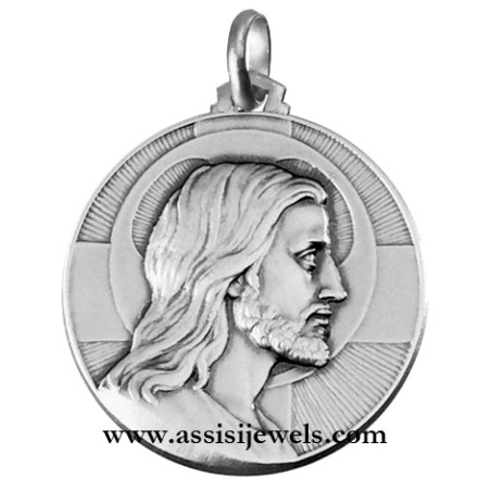 925 sterling silver Christ Redeemer medal