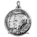 Medaglia due Papi argento 925