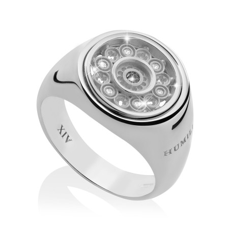 Anello Rosone Duomo Firenze in argento con zirconi