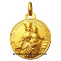 18 kt gold Virgin Mary Helper medal