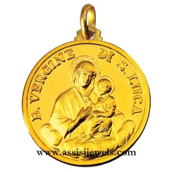 Medaglia beata Vergine di San Luca oro 18 kt