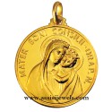 Medaglia Madonna del buon consiglio oro 18 kt