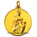 Medaglia Madonna del Cardellino oro 18 kt