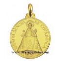 18 kt gold Virgin of Covadonga medal