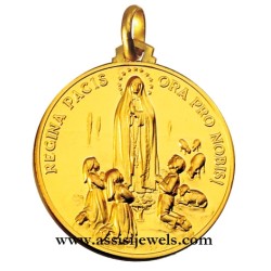 Medaglia Madonna divino amore oro 18 kt