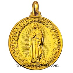 Medaglia Madonna di Guadalupe oro 18 kt