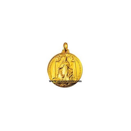 Medaglia Madonna di monte Berico oro 18 kt