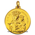Medaglia Madonna di Montenero oro 18 kt