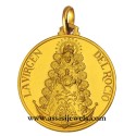 18 kt gold Madonna of Rocio medal