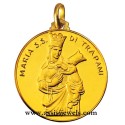 Medaglia Madonna di Trapani oro 18 kt