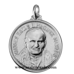 925 sterling silver Pope John Paul II medal