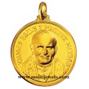Medaglia di Papa Giovanni Paolo II oro 18 kt