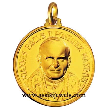 Medaglia di Papa Giovanni Paolo II oro 18 kt