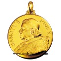 Medaglia di Papa Pio X oro 18 kt