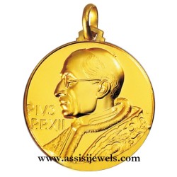Medaglia di Papa Pio XII oro 18 kt
