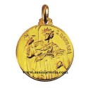 Medaglia di Santa  Barbara oro 18 kt