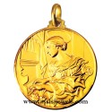 18 kt gold Saint Cecilia medal