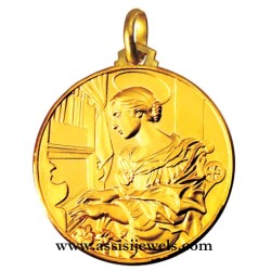 Medaglia di Santa Cecilia oro 18 kt