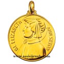 Medaglia di Santa  Elizabeth ann Seton oro 18 kt