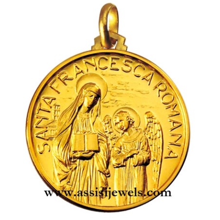 Medaglia di  S. Francesca Romana oro 18 kt