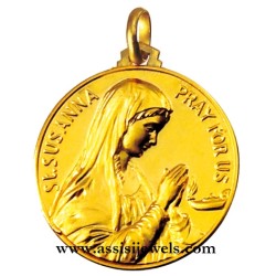 Medaglia di S. Susanna oro 18 kt