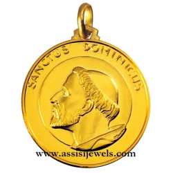 Medaglia di S. Domenico oro 18 kt